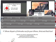 Tablet Screenshot of iphonerepairnebraska.com